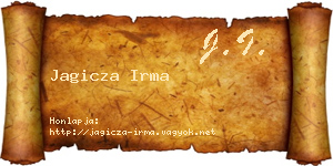 Jagicza Irma névjegykártya
